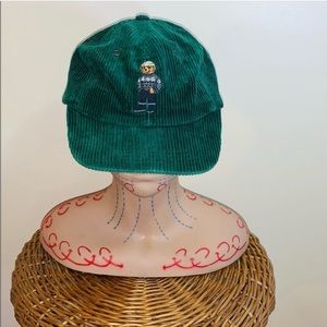 2 Polo corduroy bear hat lot
